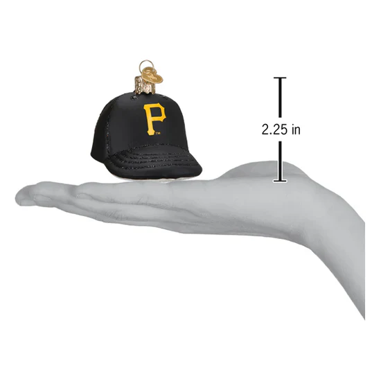 Pirates Baseball Cap Ornament, 3.5" - Image 3