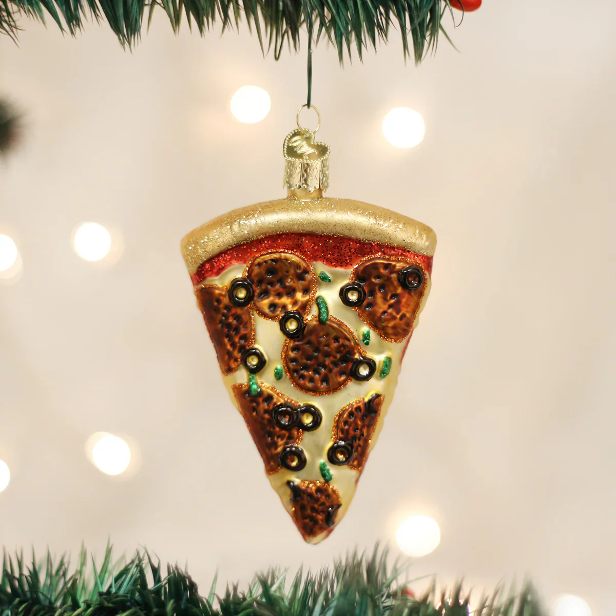 Pizza Slice Ornament, 4"