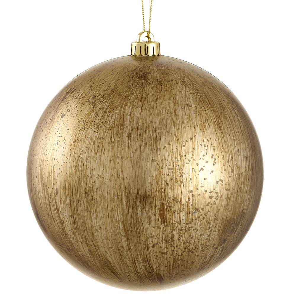 Plastic Ball Ornament, 8" (Gold Antique)