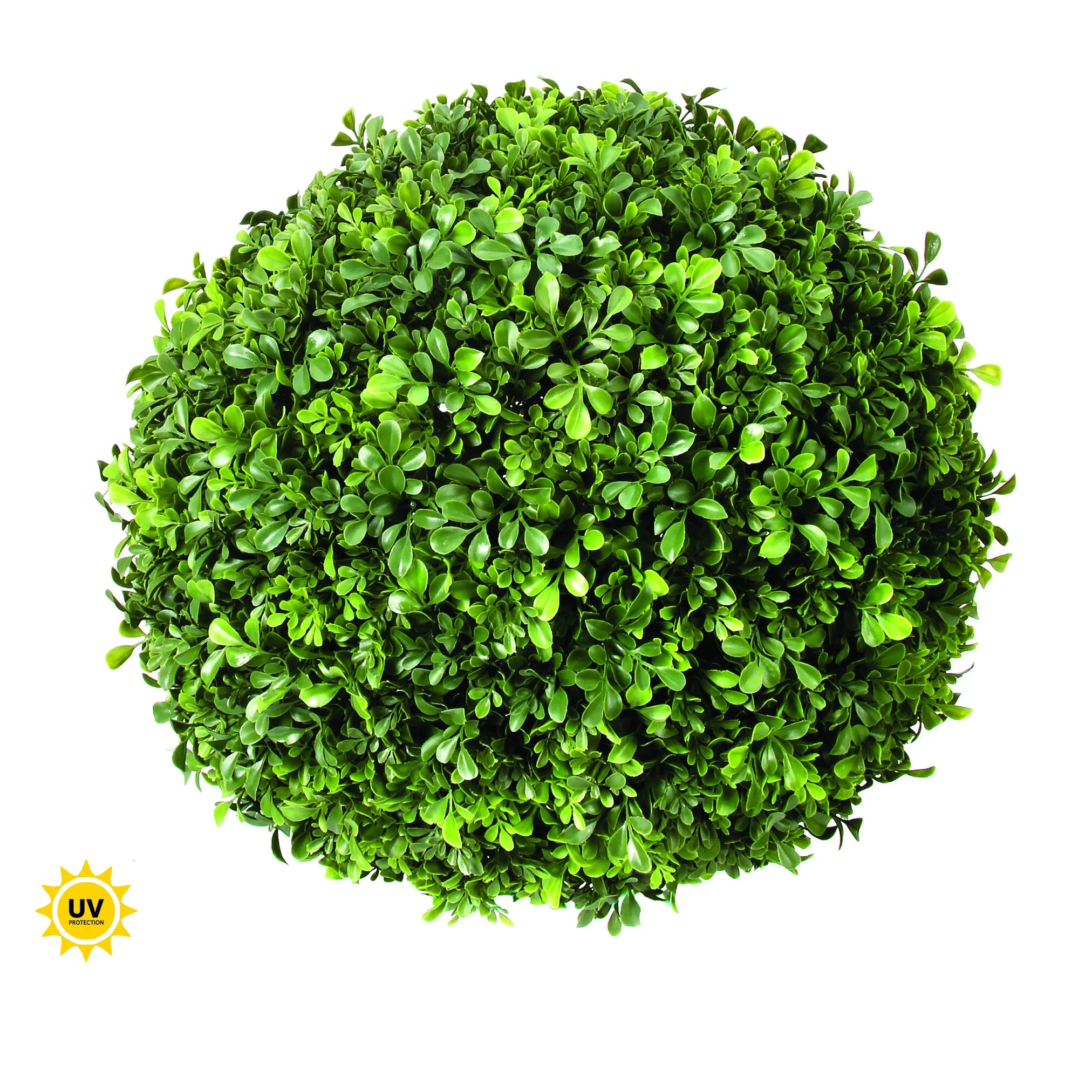 Plastic UV Proof English Boxwood Ball Topiary, 17"