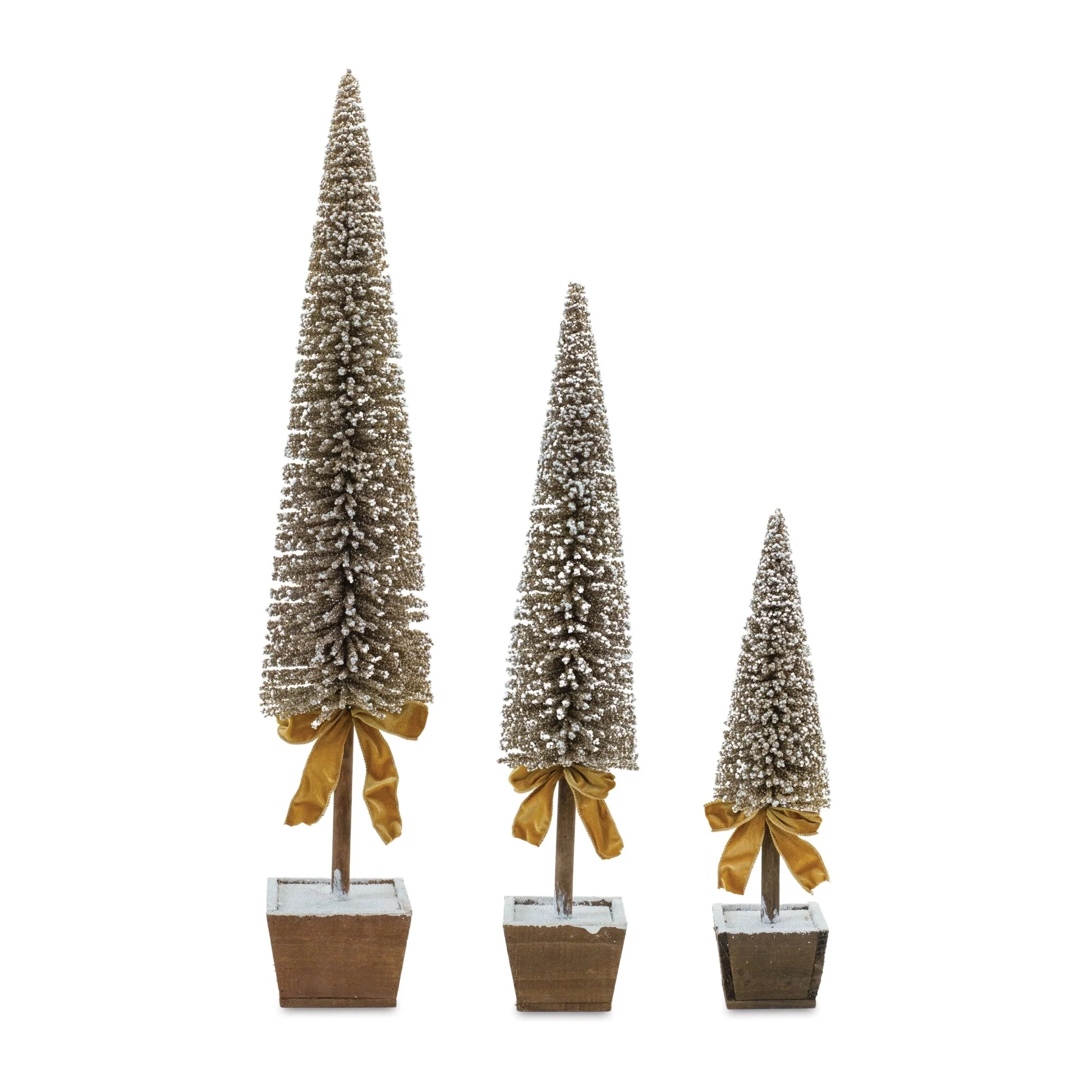 Plastic Potted Tree, 20.5 - 39" (Set of 3)