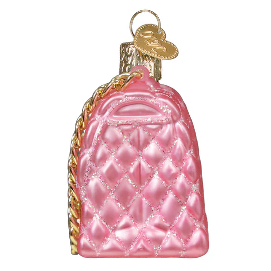 Quilted Purse Ornament, 3.25" - Image 4