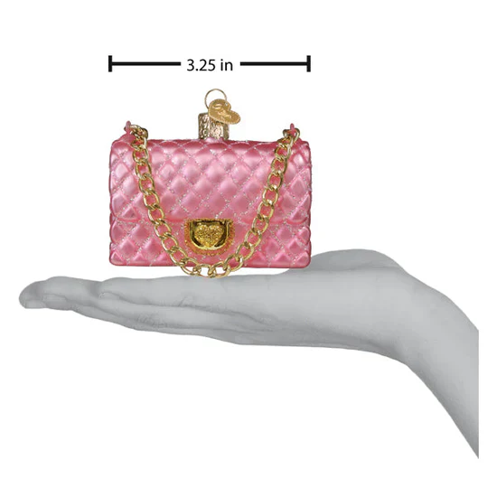 Quilted Purse Ornament, 3.25" - Image 5