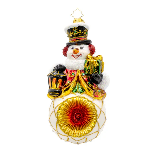 Radiant Reflections Snowman Ornament