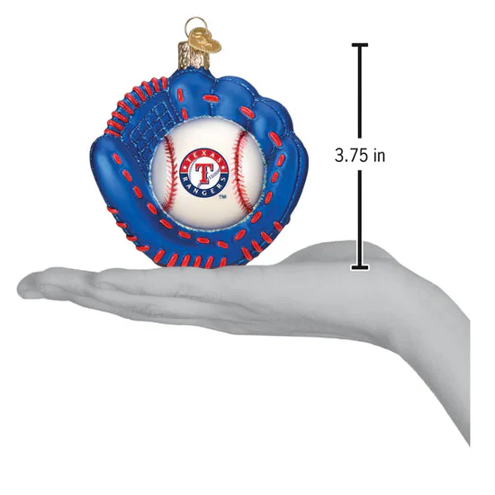 Rangers Baseball Mitt Ornament - Image 4