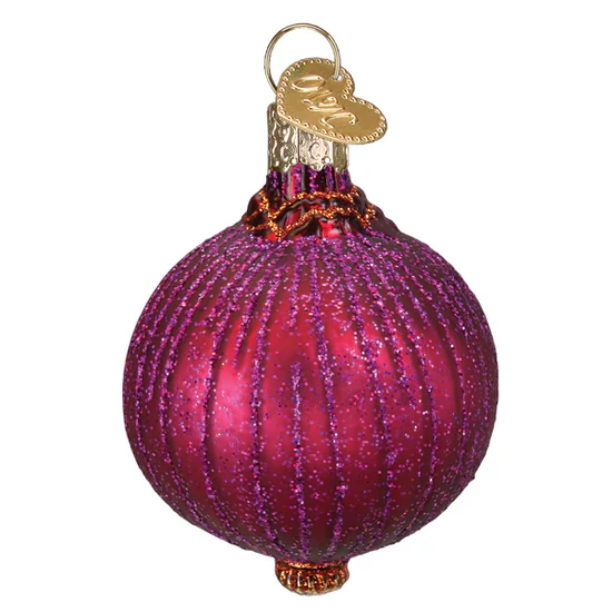 Red Onion Ornament, 3" - Image 4