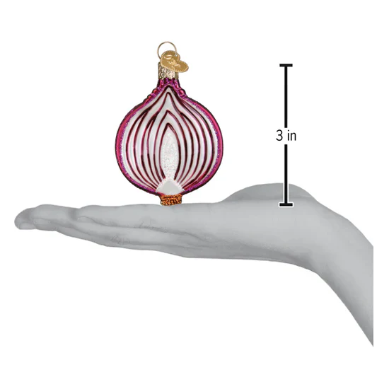 Red Onion Ornament, 3" - Image 5