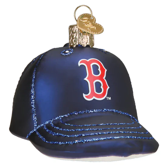 Red Sox Baseball Cap Ornament, 3.5" - Image 2