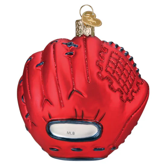 Red Sox Baseball Mitt Ornament, 3.75" - Image 3