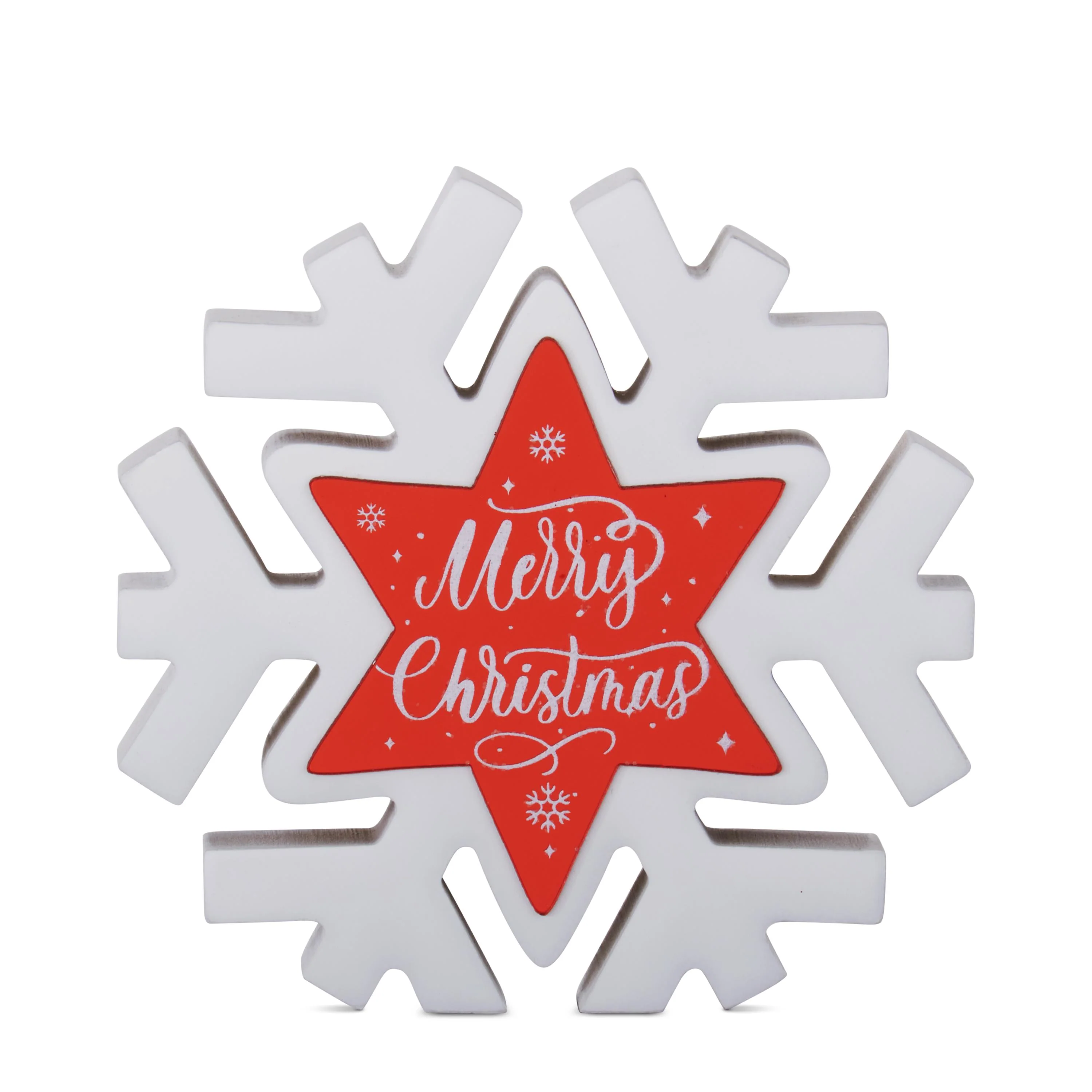 Red & White Snowflake Cutout, 5.75" (2 styles - sold individually) - Image 3