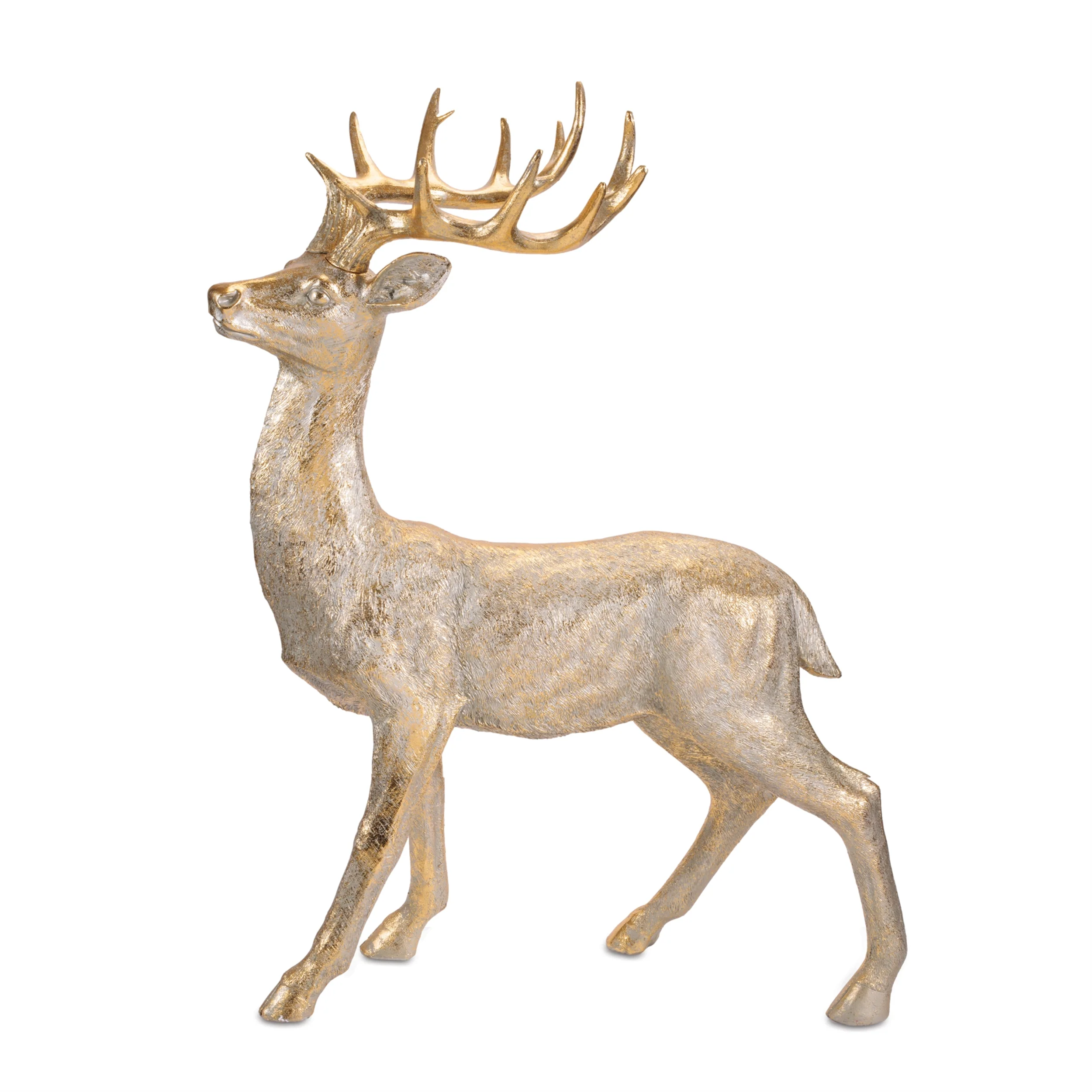 Resin Deer Figure, 52" (Gold)