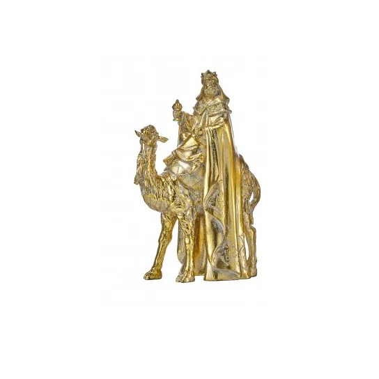Resin Gilded Three Kings Figurines, 11" (Set of 3) - Image 2