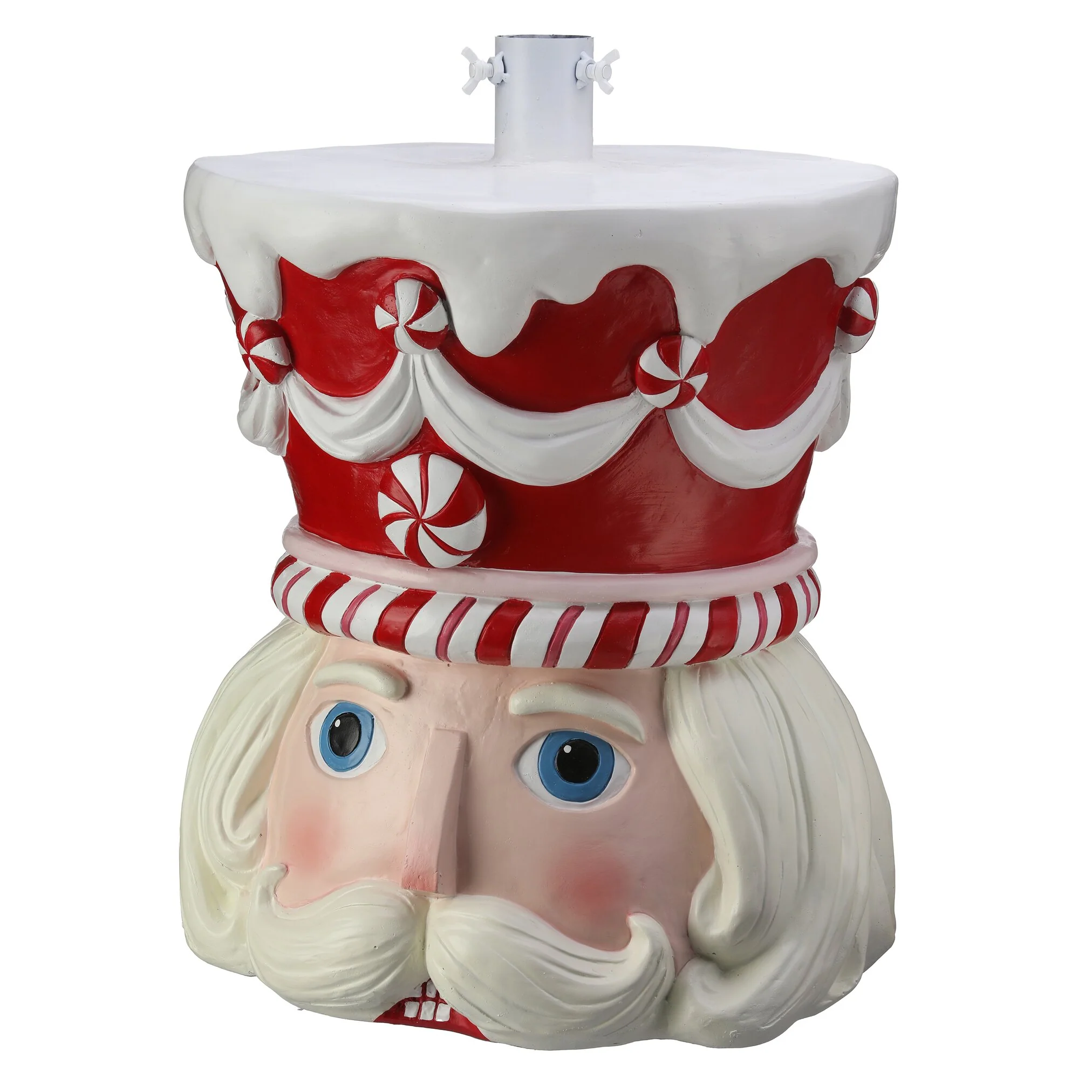 Resin Outdoor Candy Soldier Tree Holder, 22"
