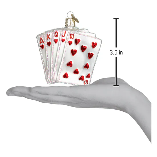 Royal Flush Ornament, 3.5" - Image 4