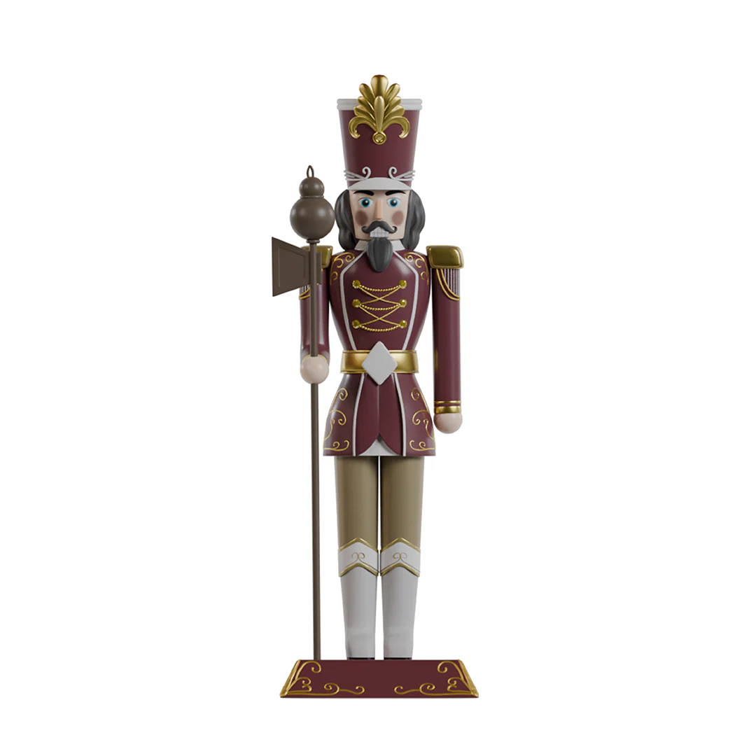Large Fiberglass Royal Soldier Nutcracker, 6ft (Bronze)