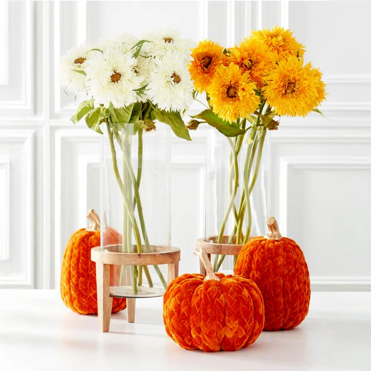 Rust Orange Braided Pumpkin, 9.75" - Image 2