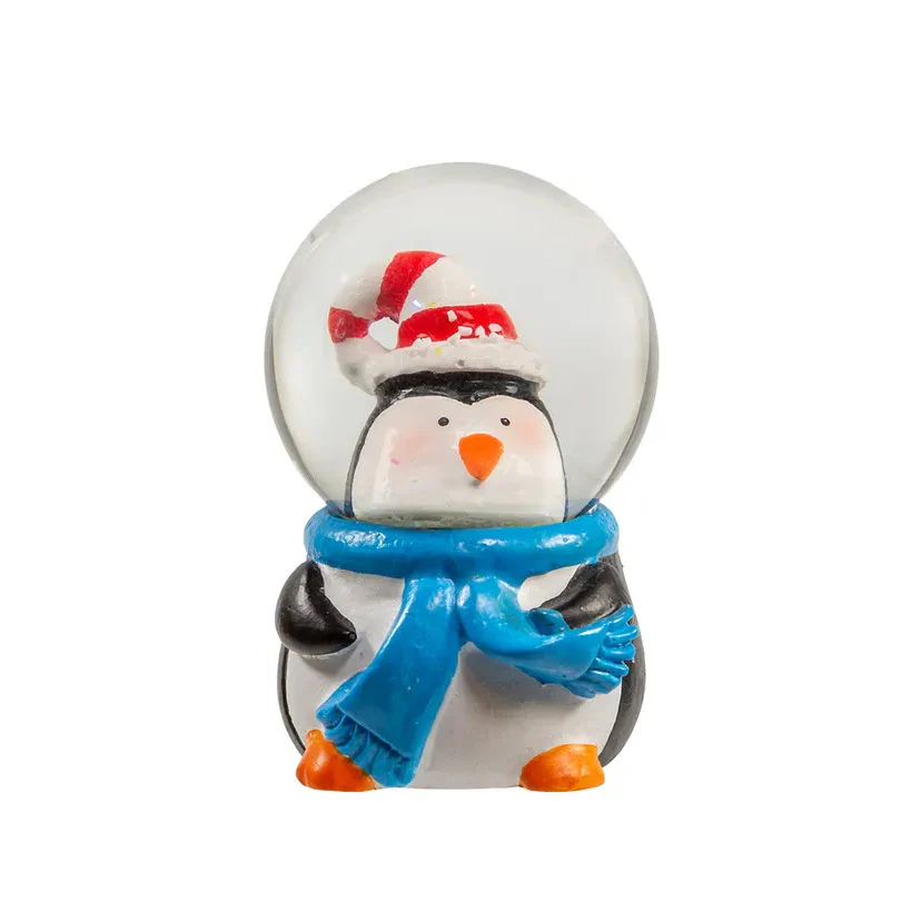 Santa, Snowman, Reindeer and Penguin Water Globes, 1.7" (4 styles - sold individually) - Image 2