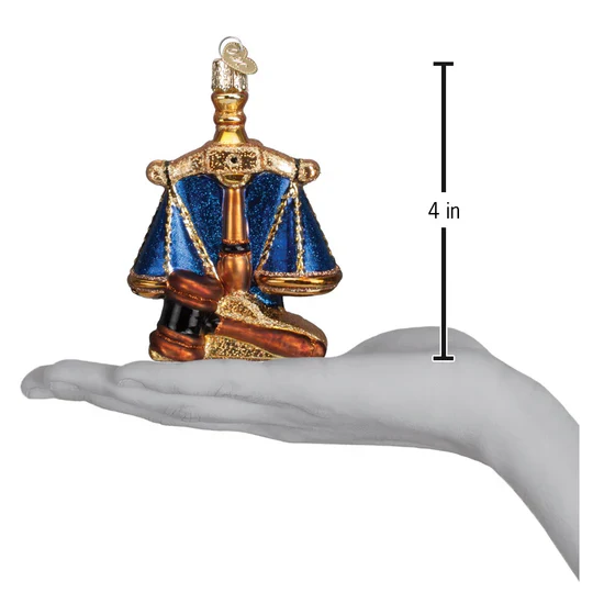Scales Of Justice Ornament, 4" - Image 3