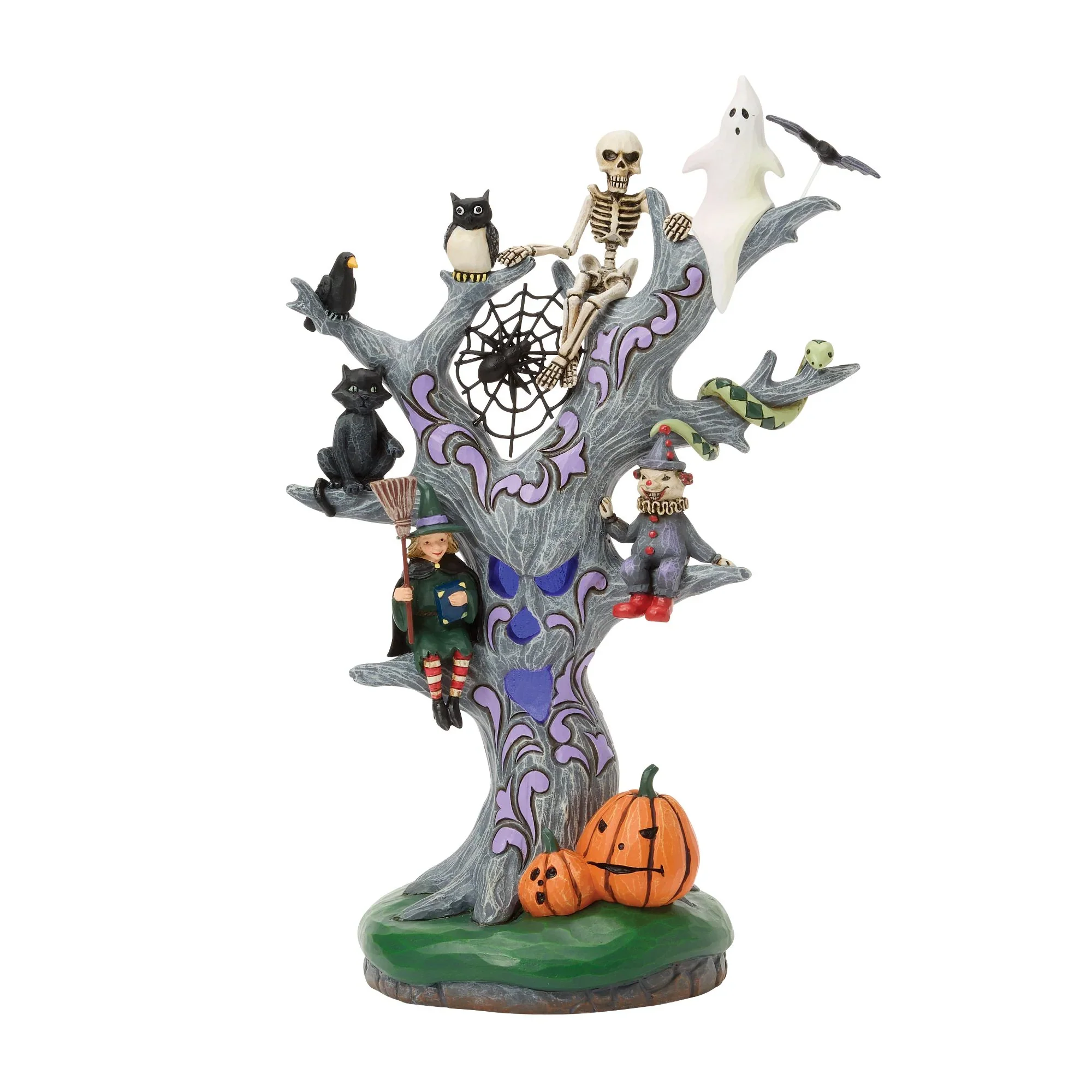 Jim Shore Scary LED Tree Figurine, 9" - Image 2