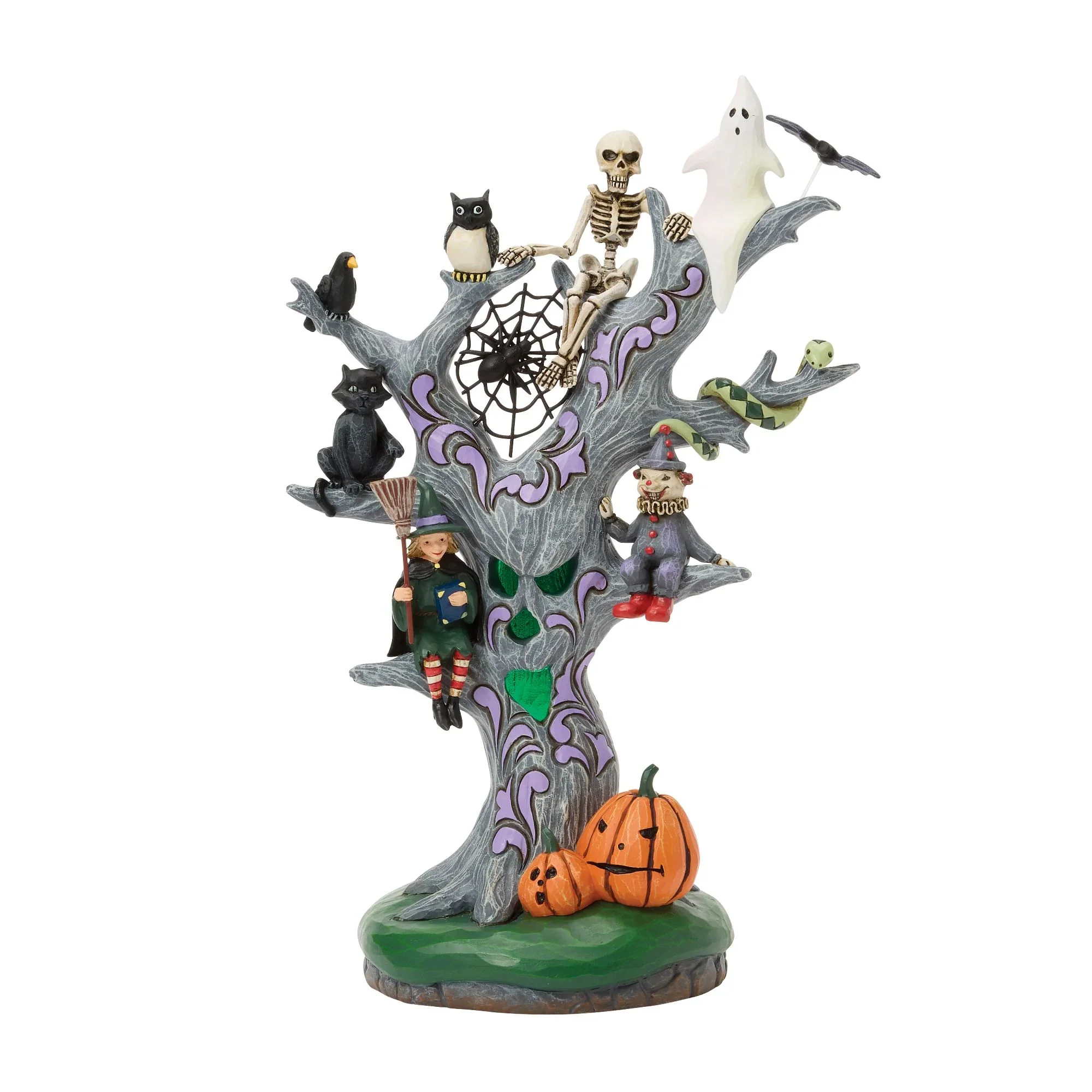 Jim Shore Scary LED Tree Figurine, 9" - Image 3