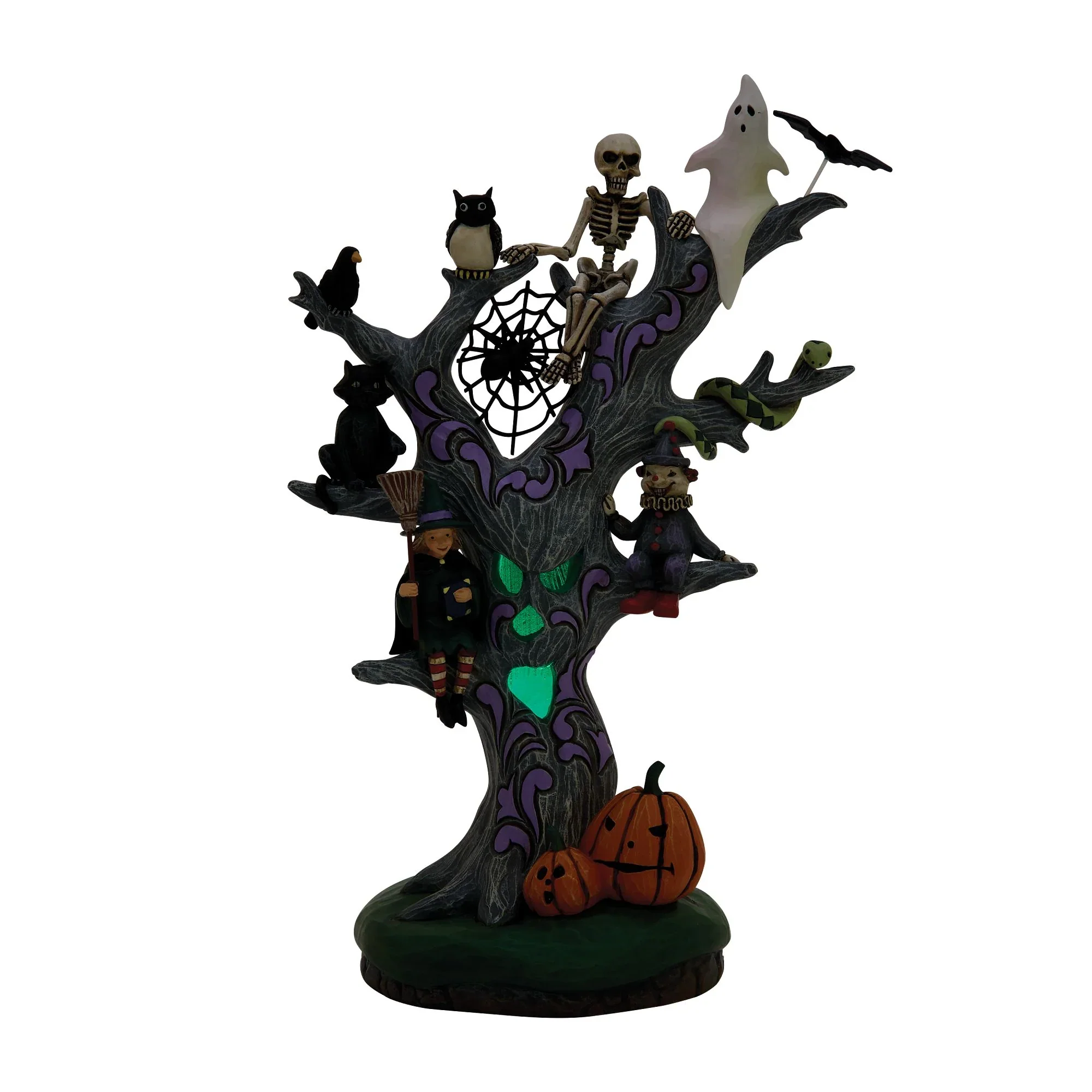 Jim Shore Scary LED Tree Figurine, 9" - Image 8