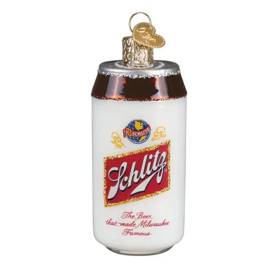 Schlitz Beer Can Ornament, 3.25" - Image 4