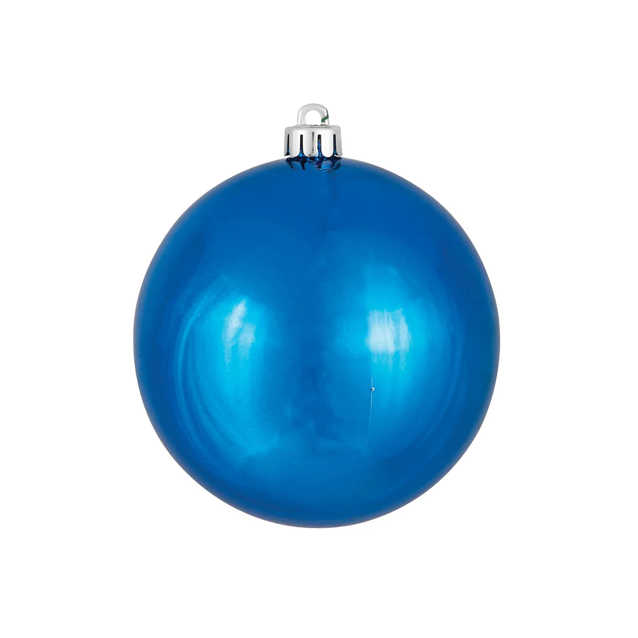 Shatterproof Blue Candy Apple Ball Ornament, 4" (100MM)