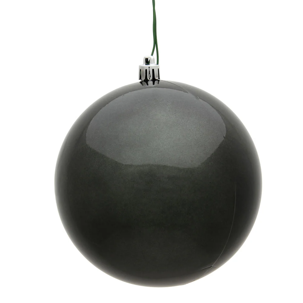 Shatterproof Pewter Candy Apple Ball Ornament, 6" (150MM)