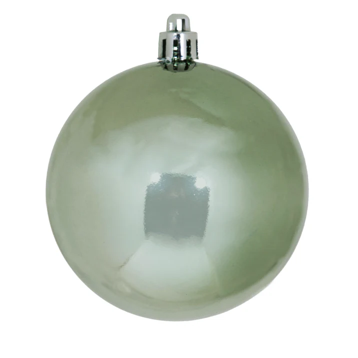 Shatterproof Plastic Wrought Iron Shiny Ball Ornament, 6" (150MM)