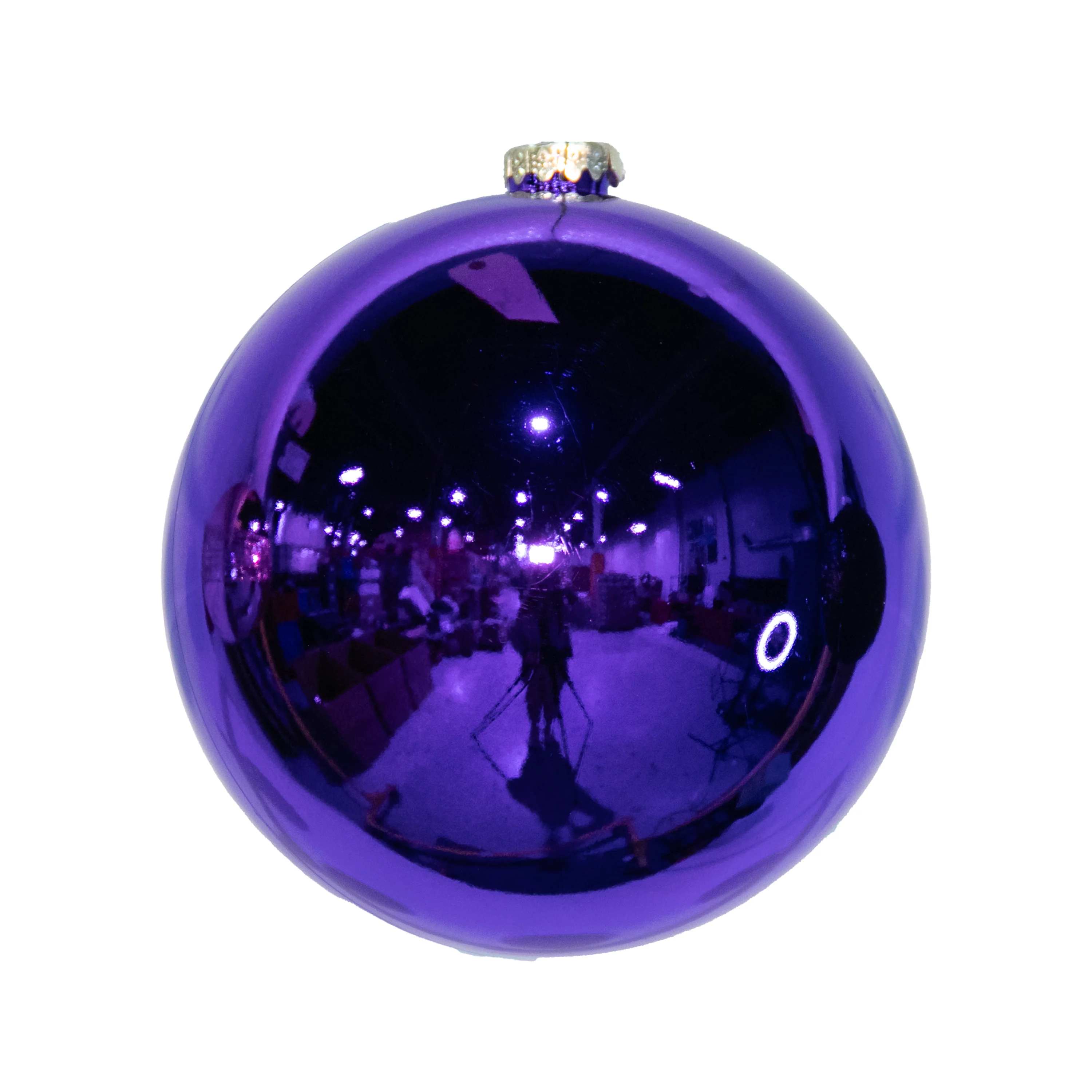 Shatterproof Purple Shiny Ball Ornament, 6" (150MM)