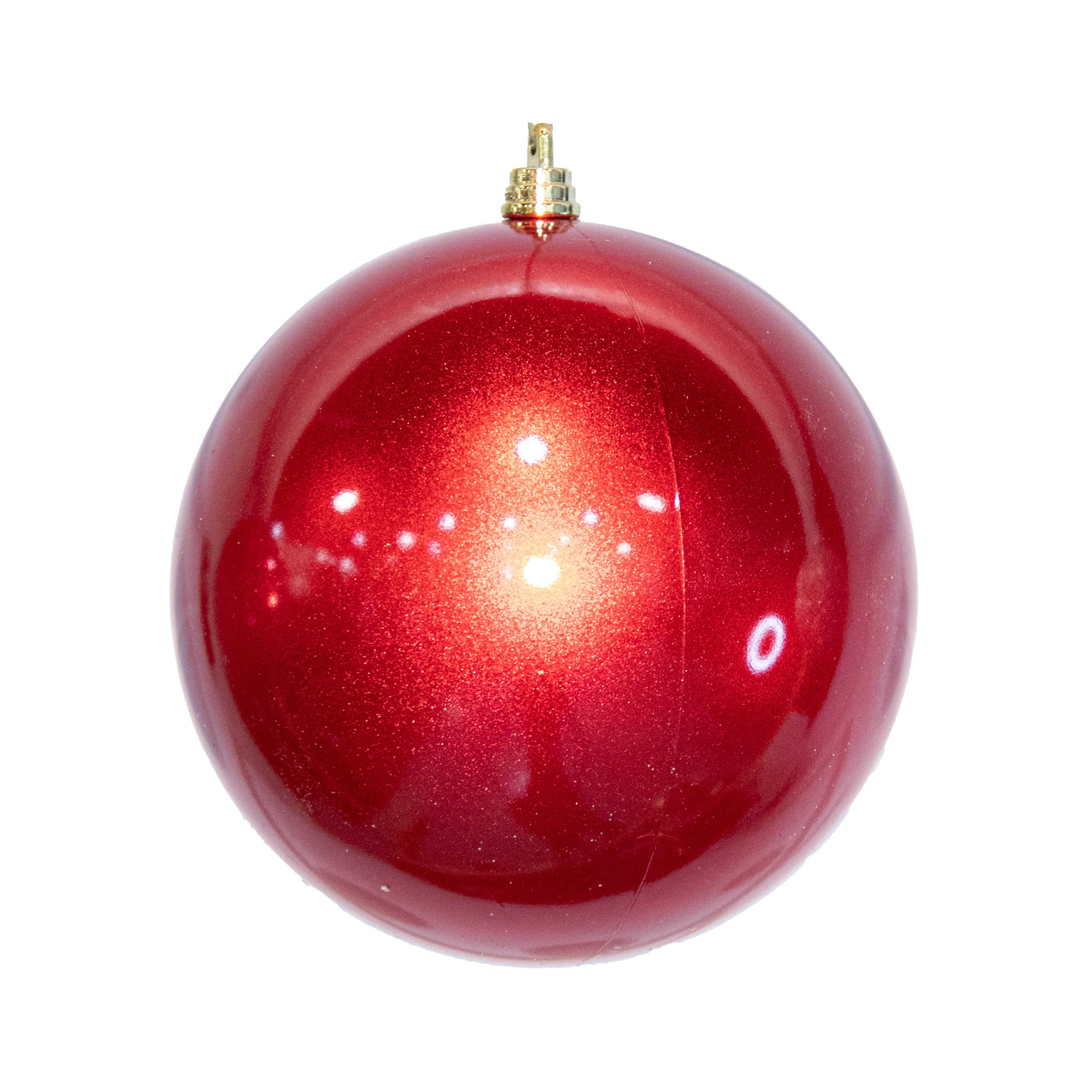 Shatterproof Red Candy Apple Ball Ornament, 6" (150MM)