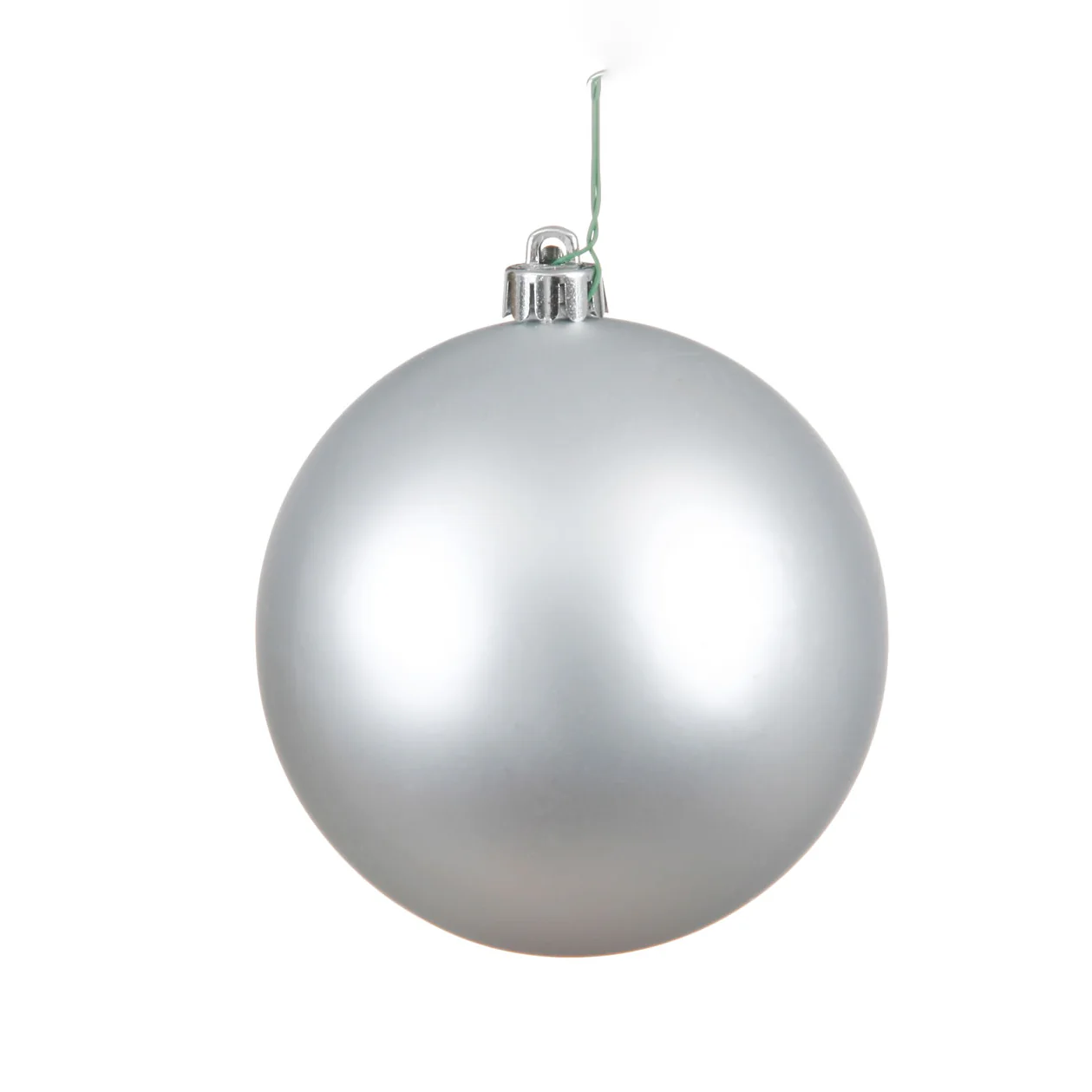 Shatterproof Silver Matte Ball Ornament, 2" (50MM)