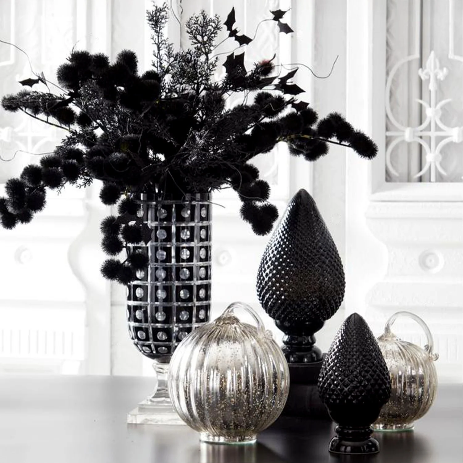 Silver Mercury Glass Pumpkins (Set of 2) - Image 3