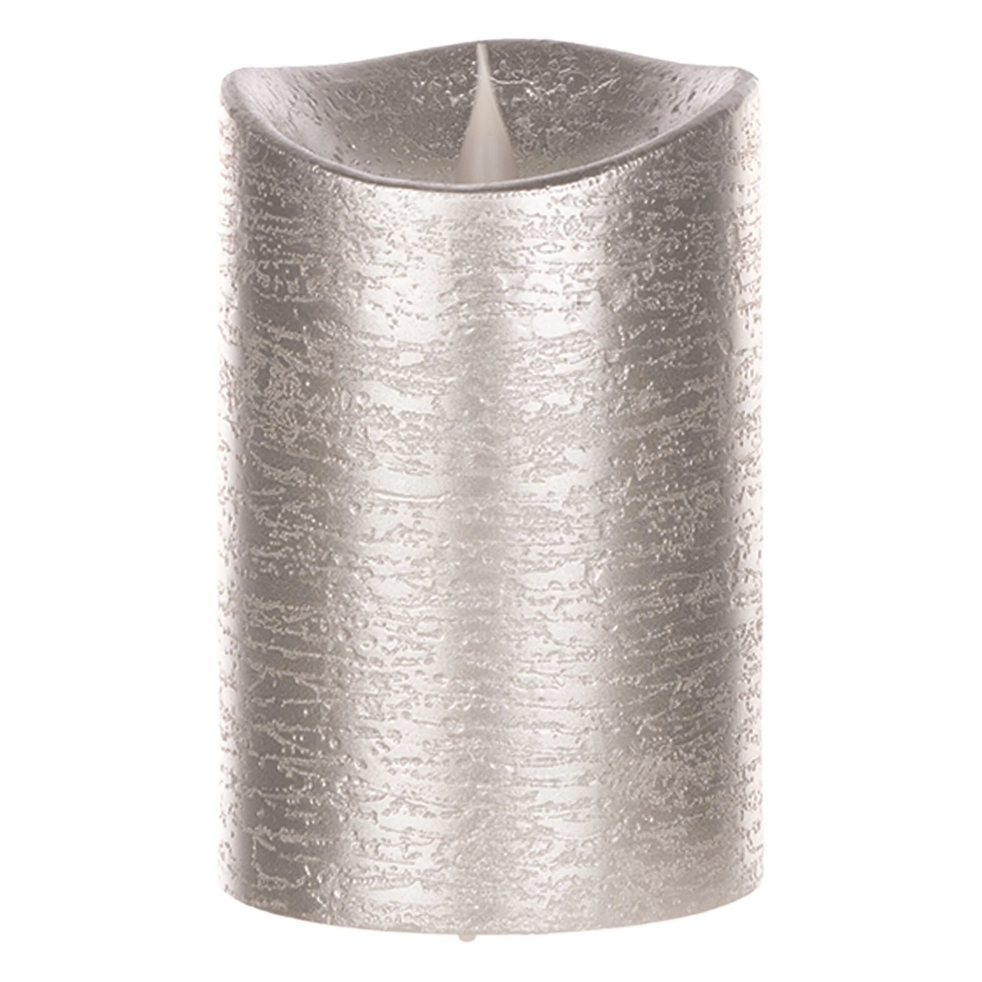 Simplux LED Designer Candle w/4 and 8 Hr Timer 3.5" x 5.5"H Wax/Plastic (Requires 2 C Batteries, Not Included)