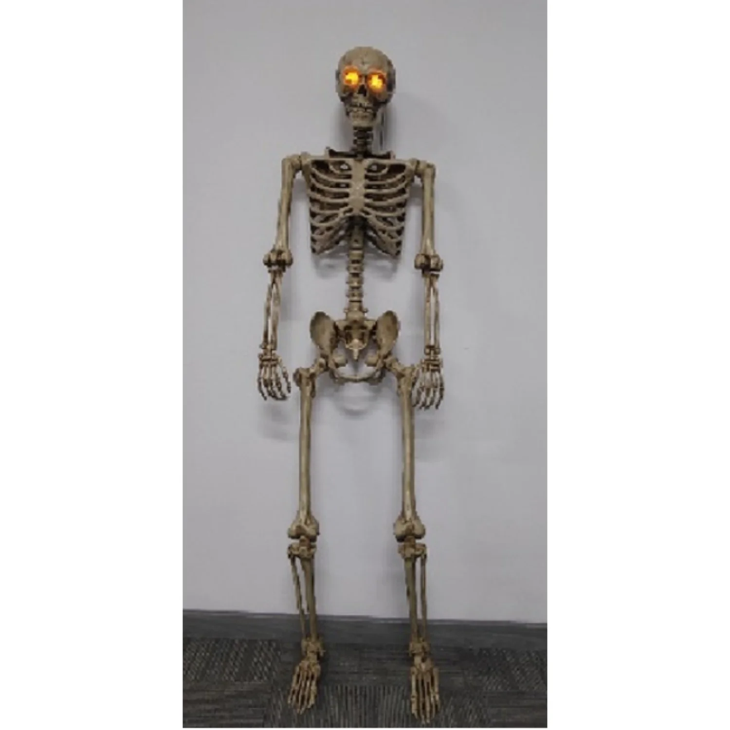Skeleton with LCD Eyes, Antique Ivory (Battery operated) - Image 3