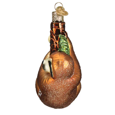 Sloth Glass Ornament - Image 4
