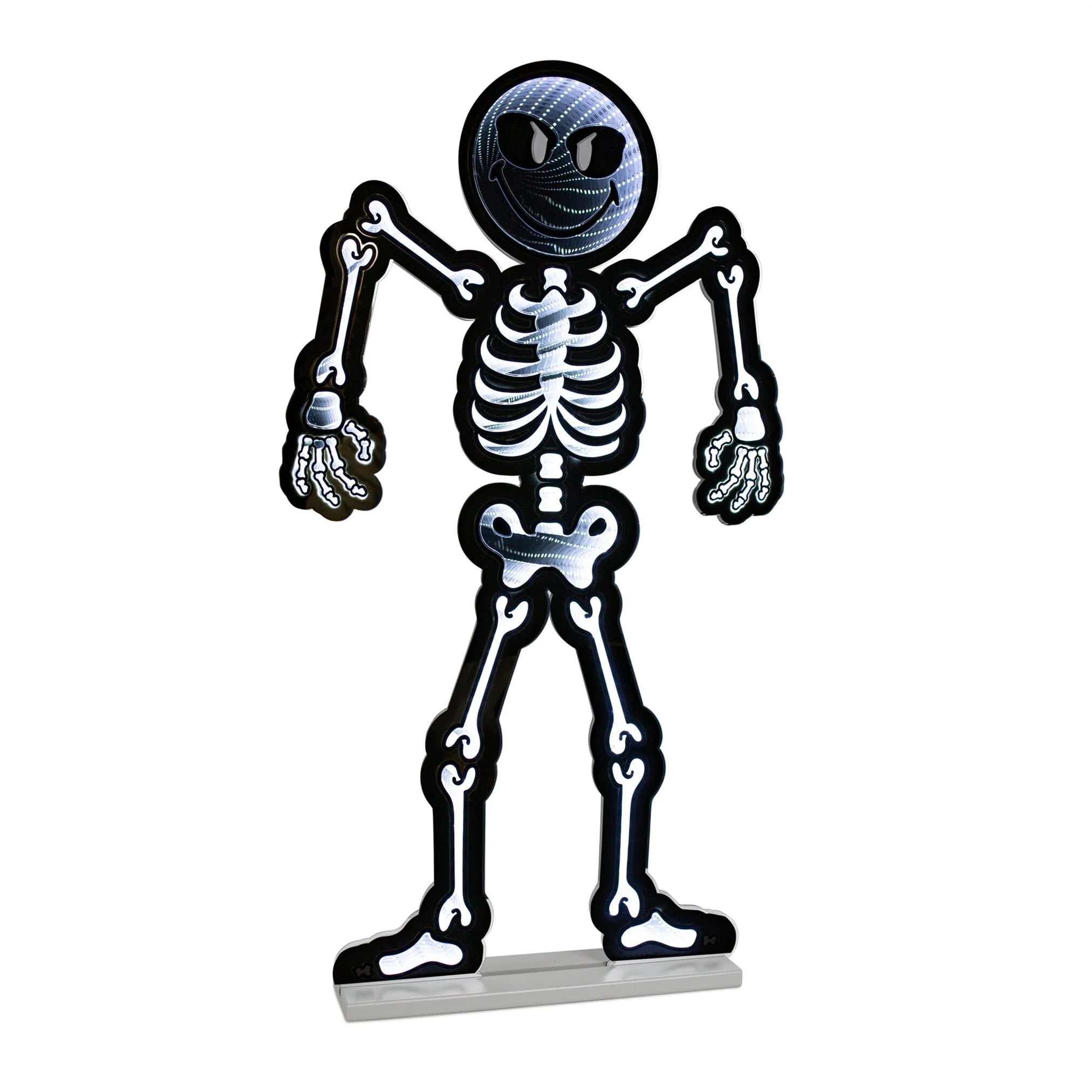 SmileyWorld Skeleton Infinity Light, Acrylic w/UL Plug, 37"