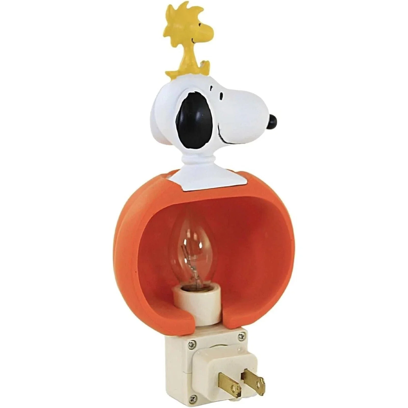 Snoopy in Jack O'Lantern w/ Woodstock Night Light, 7" - Image 3