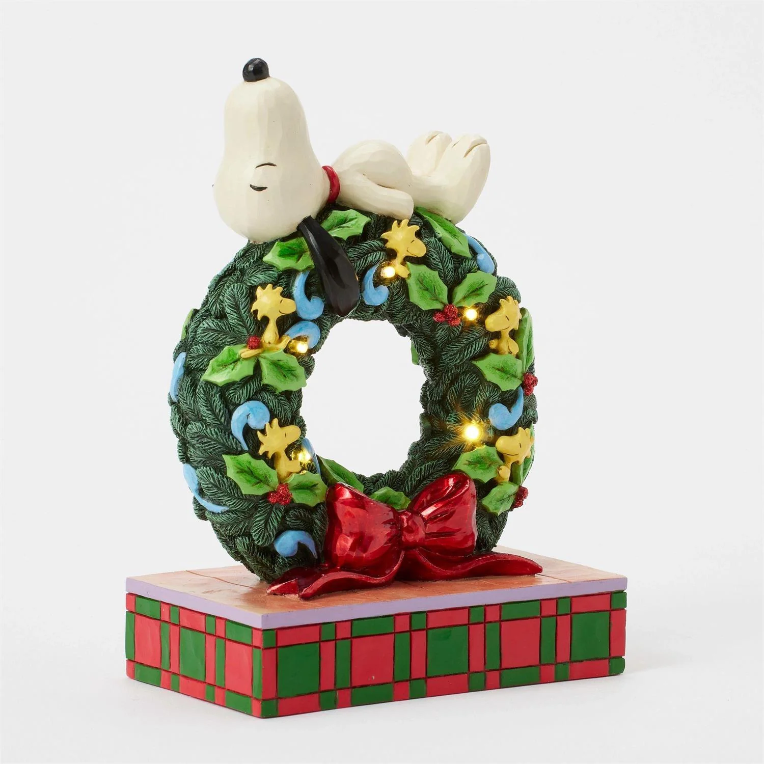 Snoopy Sleeping on LED Wreath - Image 3