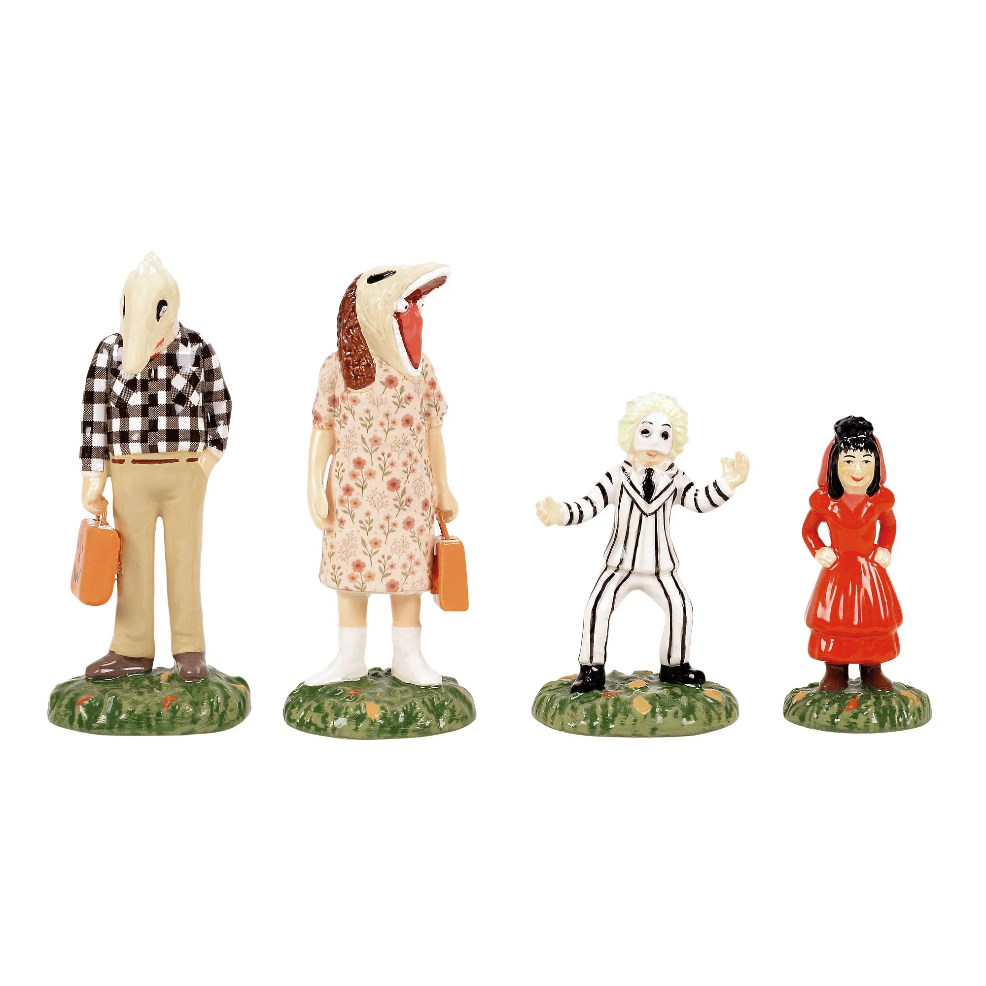 Snow Village Halloween - Beetlejuice Trick or Treaters Figurines, 3.5" (Set of 5)