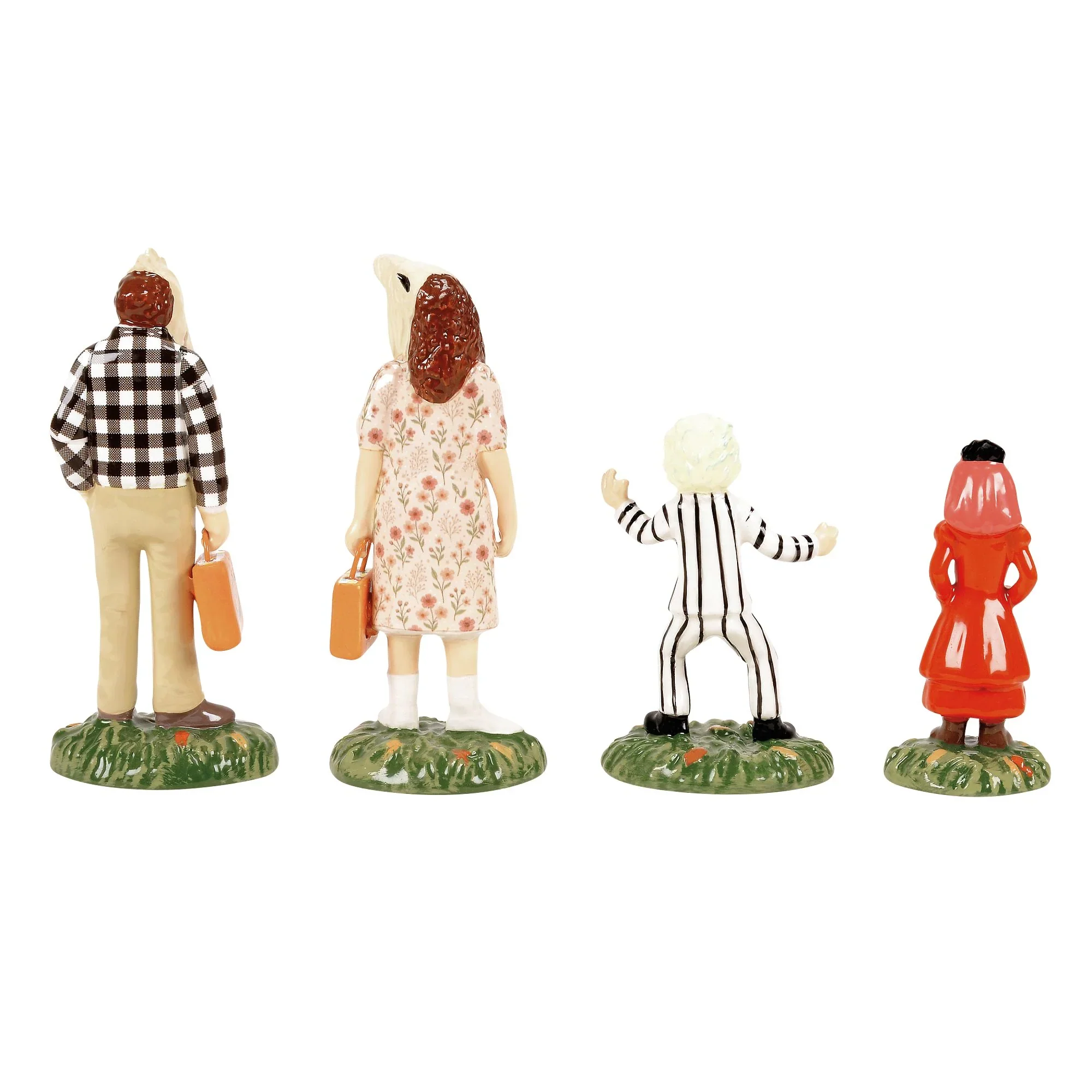 Snow Village Halloween - Beetlejuice Trick or Treaters Figurines, 3.5" (Set of 5) - Image 3