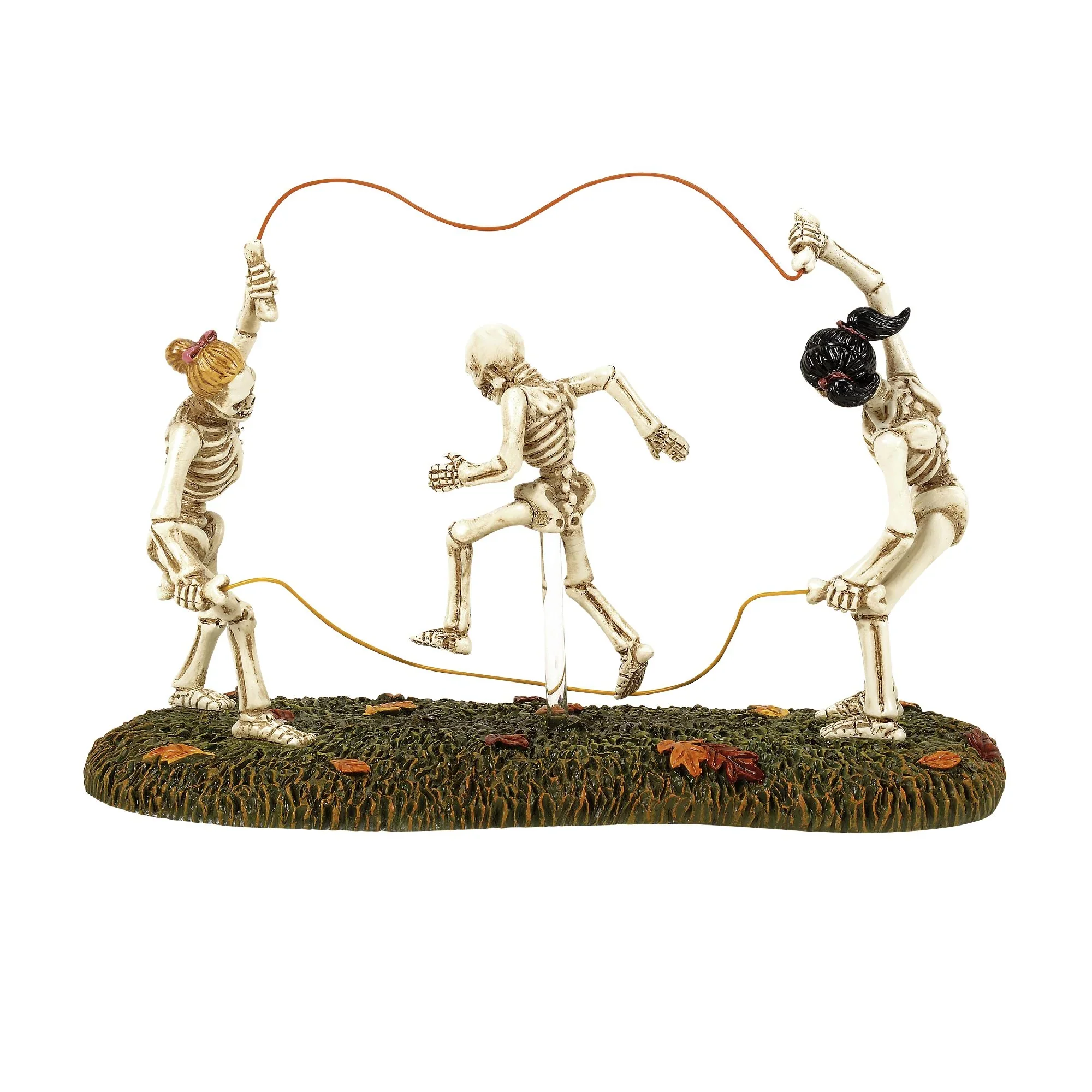 Snow Village Halloween - Bones Double Dutch Figurine, 5" - Image 2