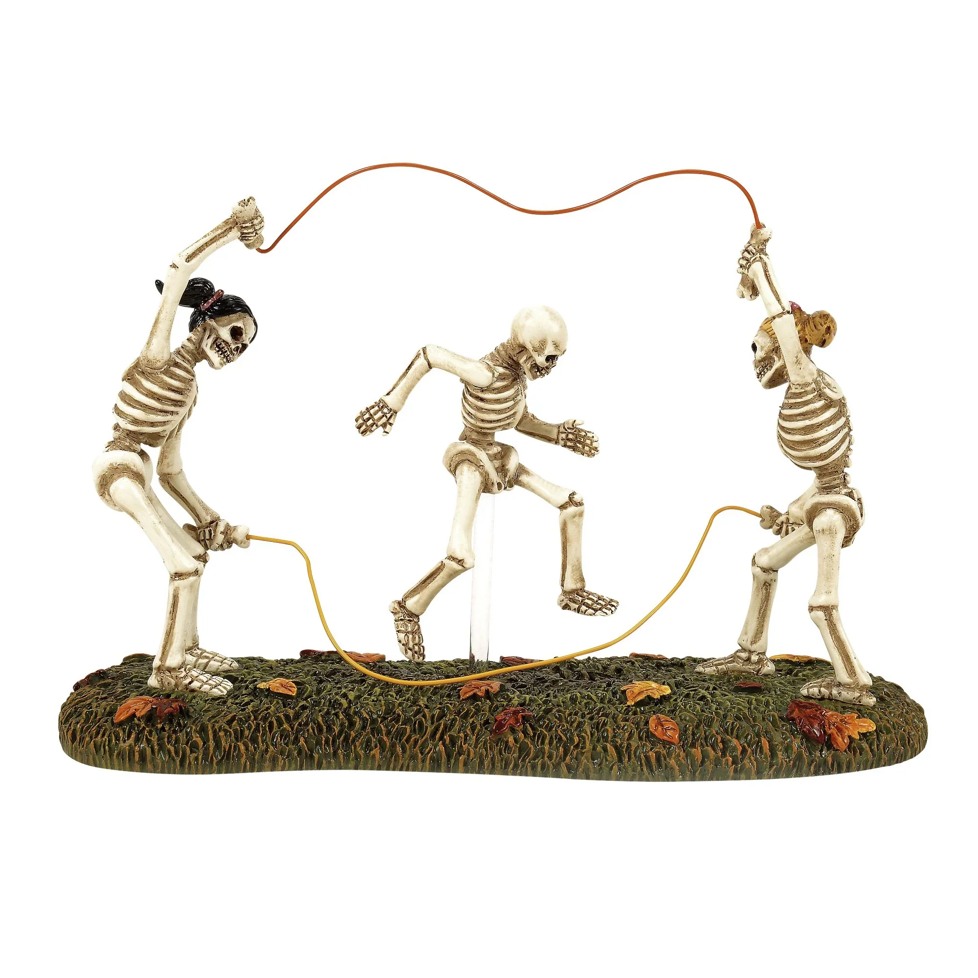 Snow Village Halloween - Bones Double Dutch Figurine, 5" - Image 4