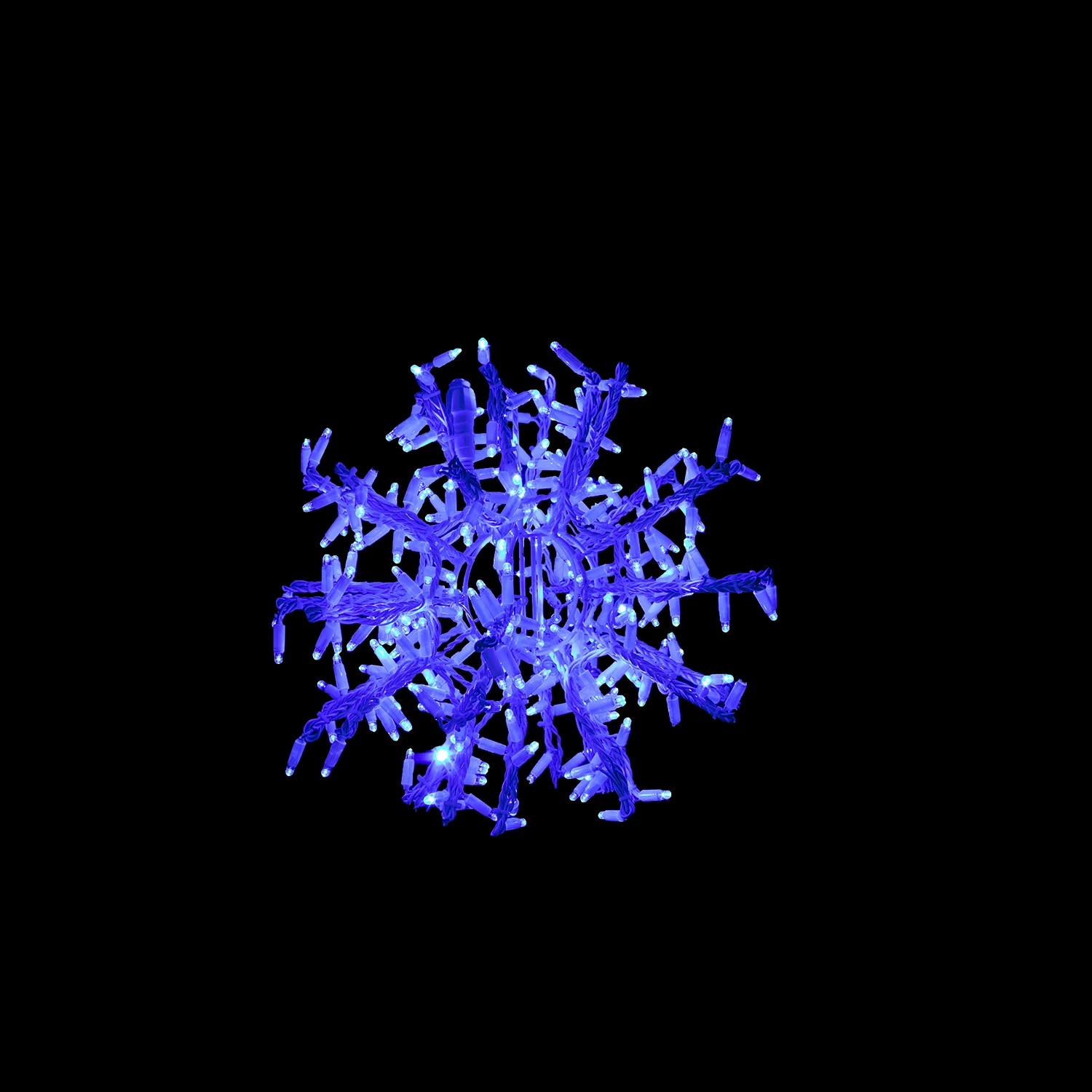 Small Foldable Snowball, LED Lit (Blue), 16"