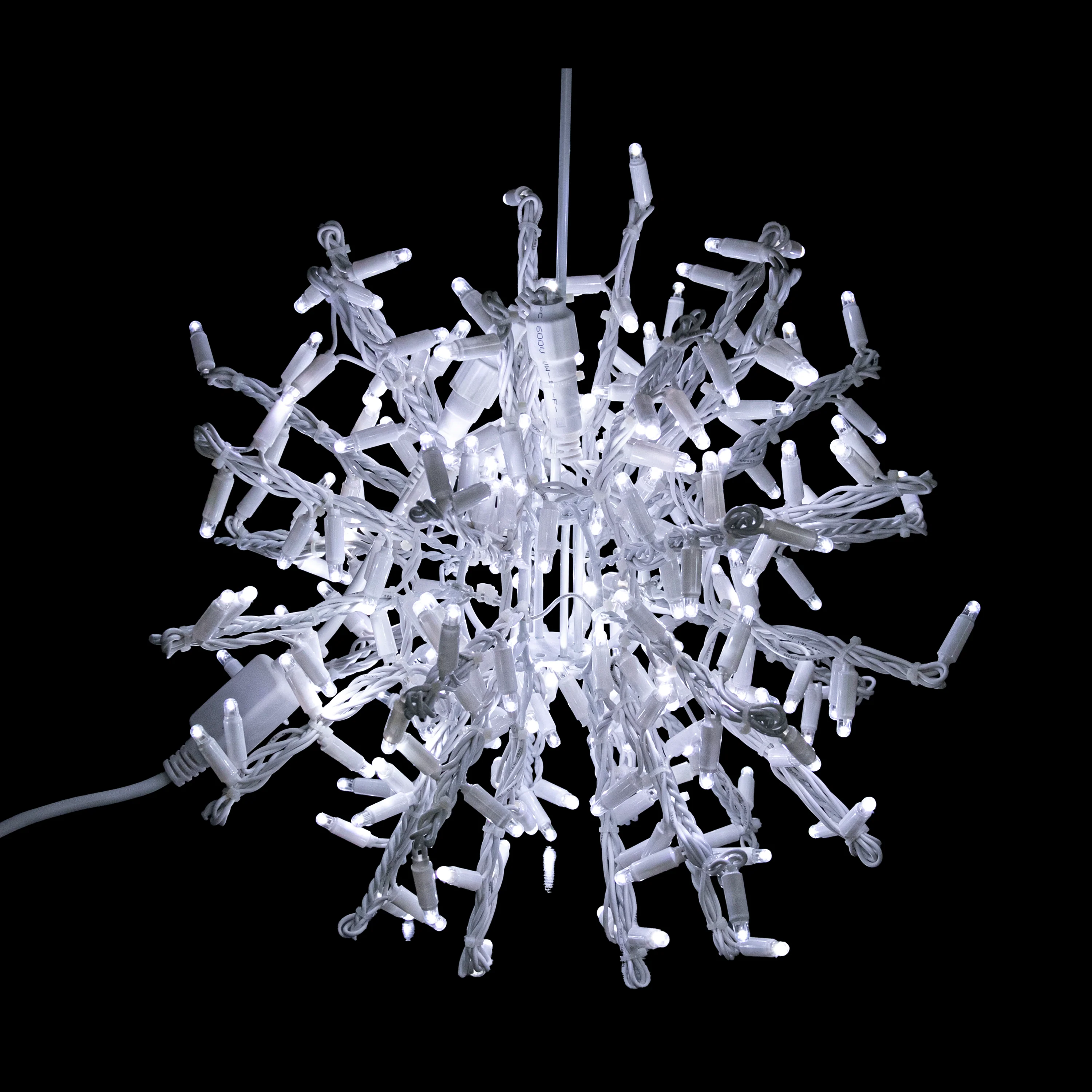 Small Foldable Snowball, LED Lit (White), 16"