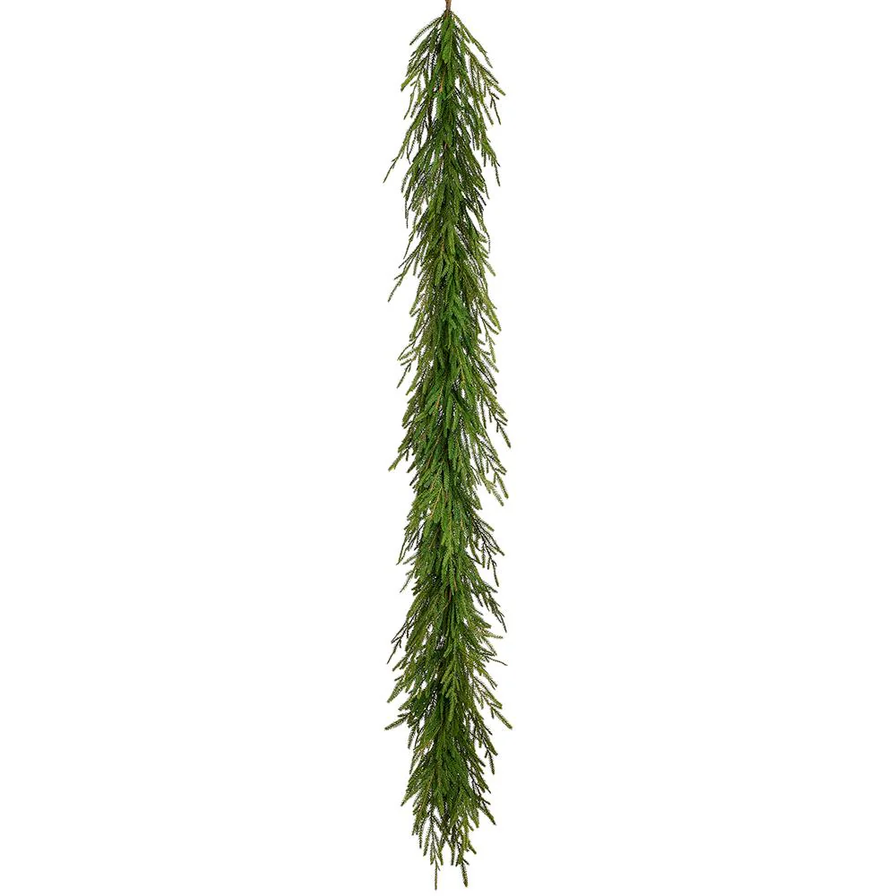 Soft PE Cypress Double Garland, 6' (Green)
