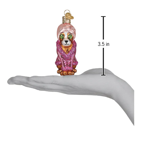 Spa Dog Ornament, 3.5" - Image 5