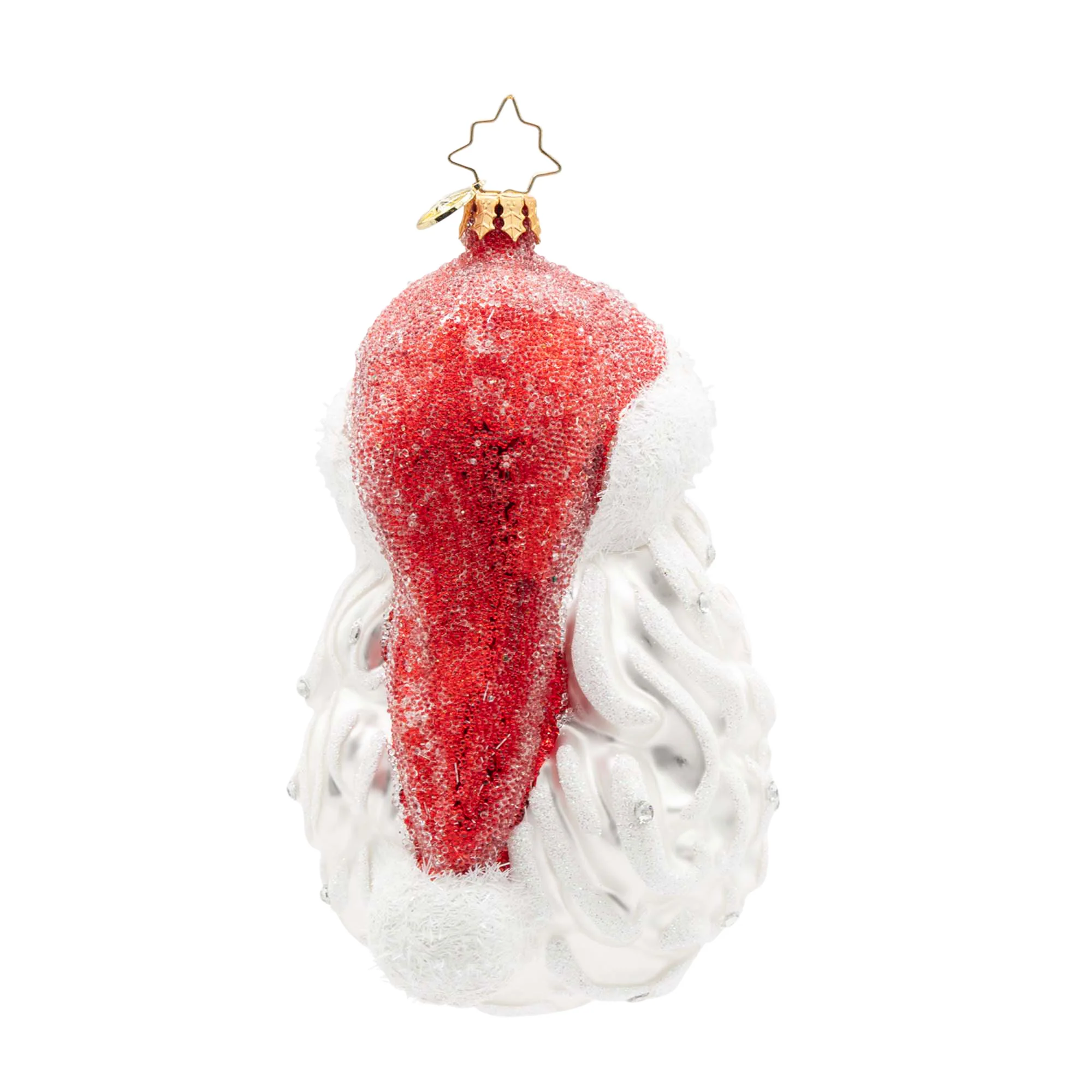 Starry Saint Nick Santa Glass Ornament, 5.5" - Image 4
