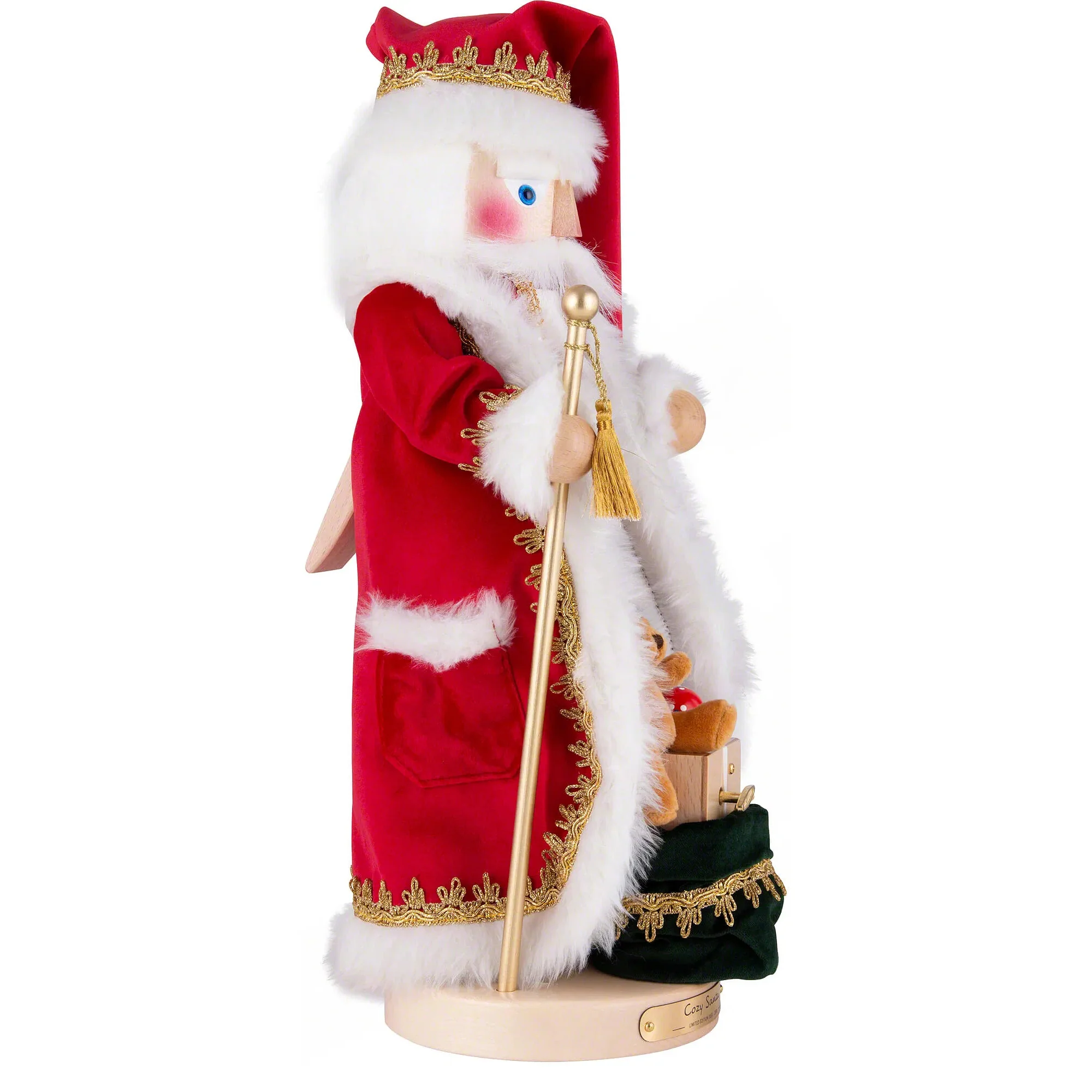 Steinbach Cozy Santa w/Music Nutcracker Figurine, 19.5" - Image 3