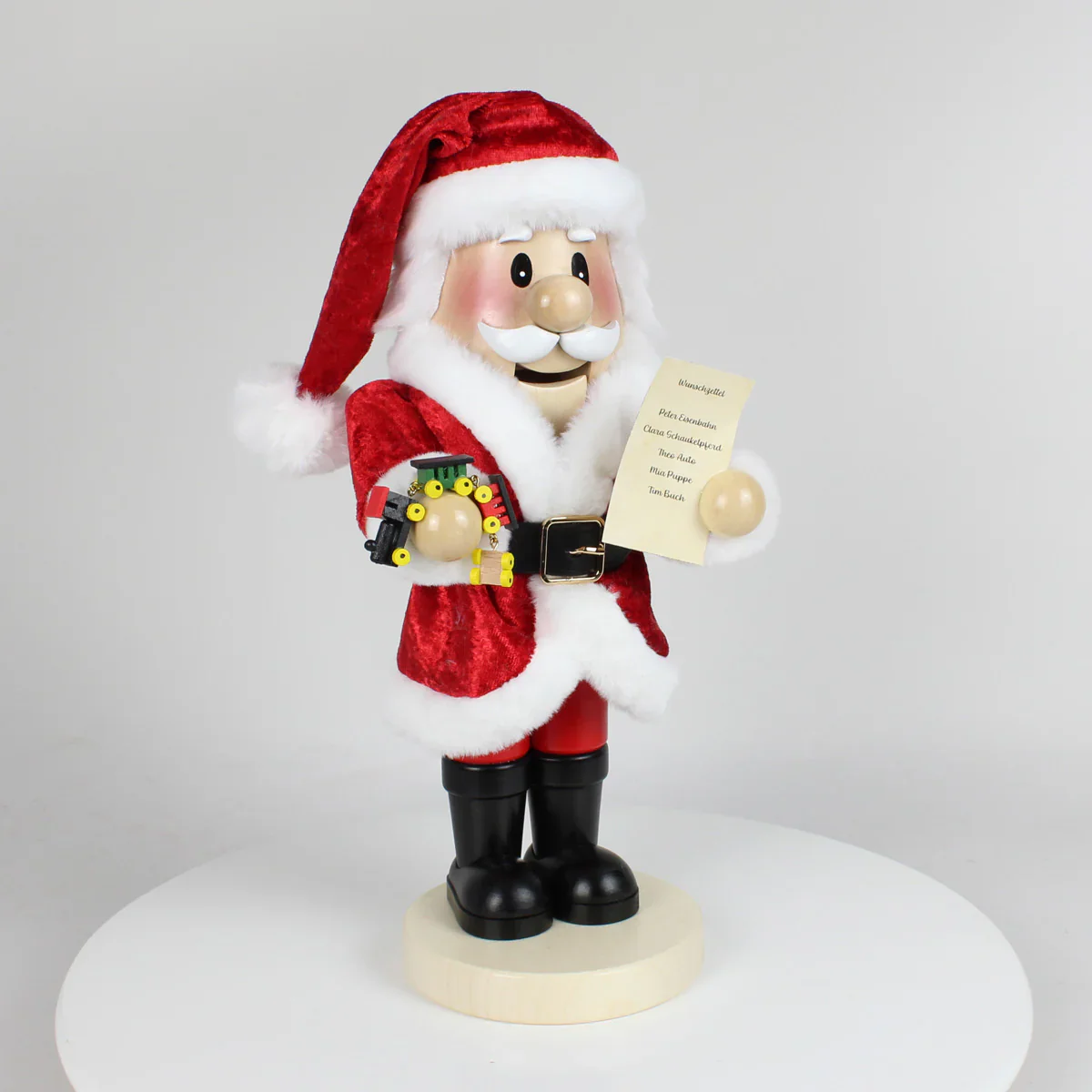 Steinbach Friendly Wishlist Santa Nutcracker Figurine, 18" - Image 2
